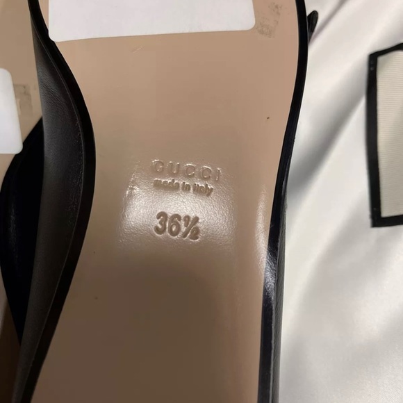 Gucci Queen Margaret Calfskin Leather Woman’s Loafer  Sz 36.5 Black NIB 505291 - Picture 8 of 11